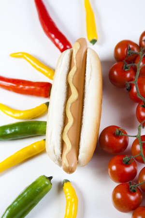 Hotdogの写真素材