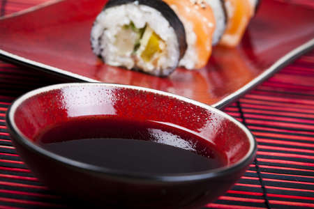 Sushi close upの写真素材