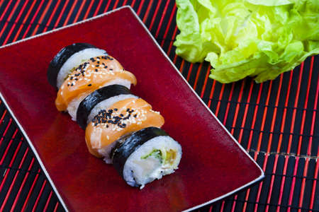 Japanese mix sushi の写真素材