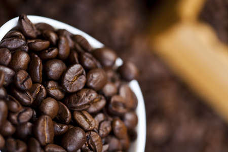 Caffee cup and beansの写真素材