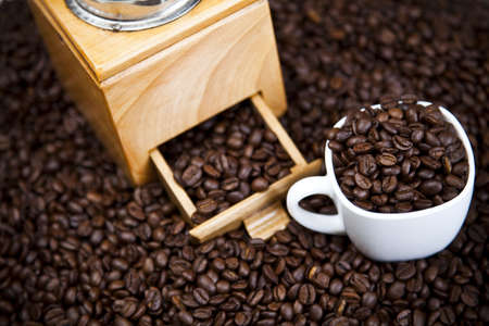 Caffee cup and beansの写真素材
