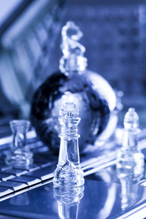 Chrome chessの写真素材