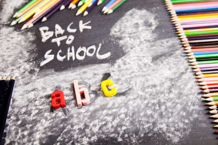 School blackboard の写真素材