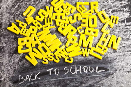 Alphabet - back to school の写真素材