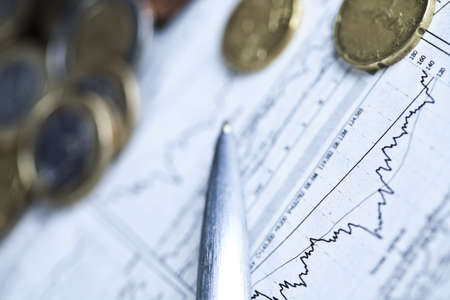 Statistisc and Money  の写真素材