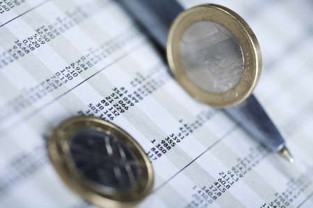 Euro coins  の写真素材