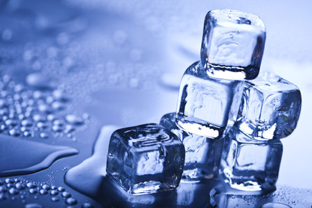 Crystals ice cubes