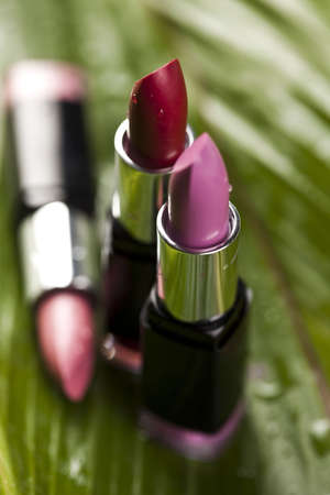 Lipsticks background  の写真素材