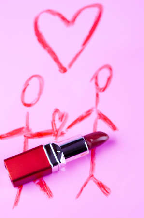 Make up heartの写真素材