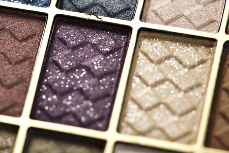 Palette of eyeshadows