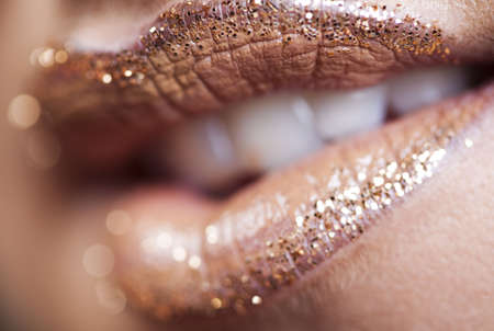 Mouth make upの写真素材