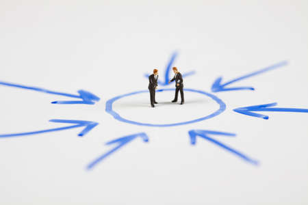 Business people isolated on white backgroundの写真素材