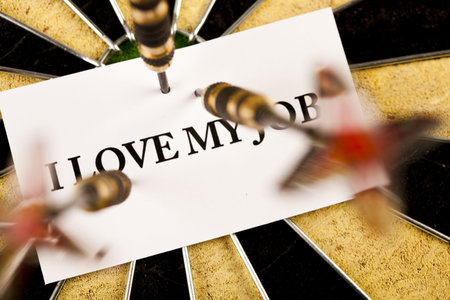 I love my job!の写真素材