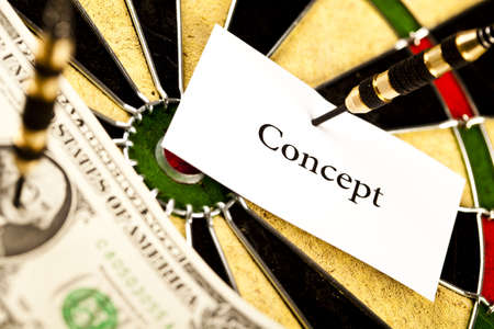 Concept dartの写真素材