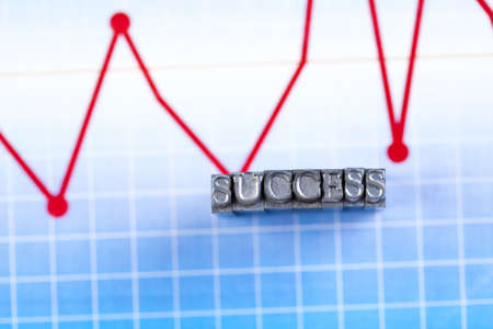 Office succes and Typography の写真素材