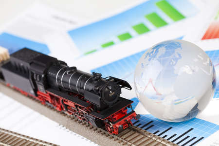 Globe and Locomotiveの写真素材