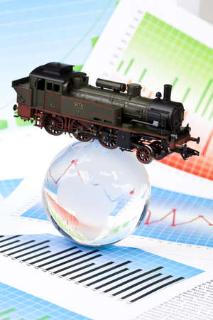 Globe and Locomotiveの写真素材