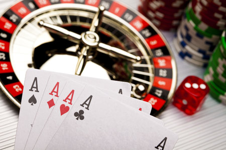 Roulette & Chips in Casino