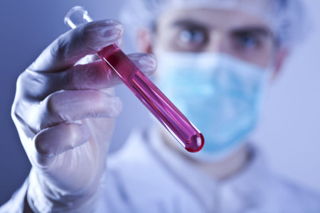 Men in laboratory