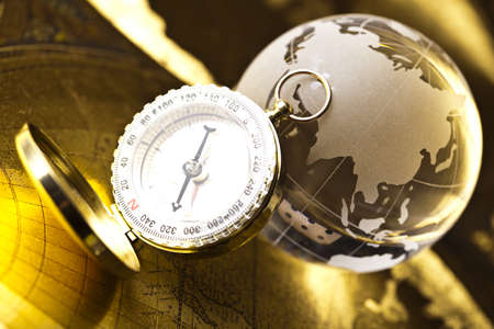 Navigation globeの写真素材