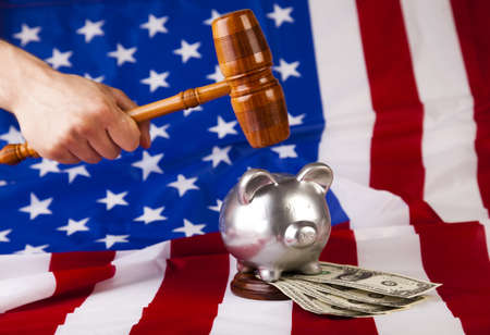 Gavel In Actionの写真素材