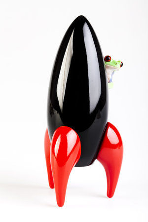 Spaceship in frogの写真素材