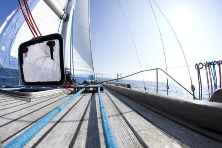 Sailboat Cockpit with Winch