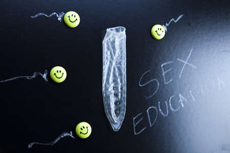 Condom educationの写真素材