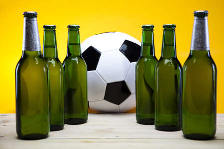 Football beerの写真素材