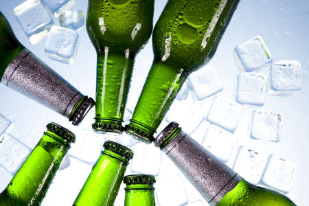 Beer is in iceの写真素材