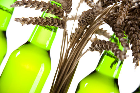 Brown bottleの写真素材