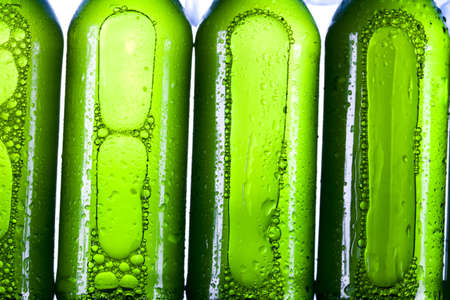 Green bottle of beer の写真素材