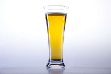 Beer glass isolated on the white background の写真素材