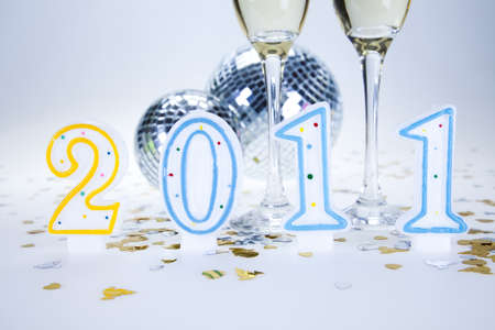 Happy new year 2011の写真素材