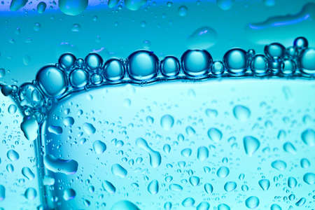 Beer bubbles, waterの写真素材