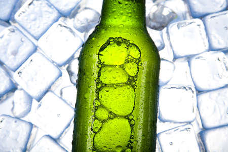 Beer is in iceの写真素材