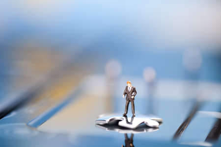 Miniature businessmanの写真素材
