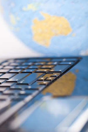 World and computerの写真素材