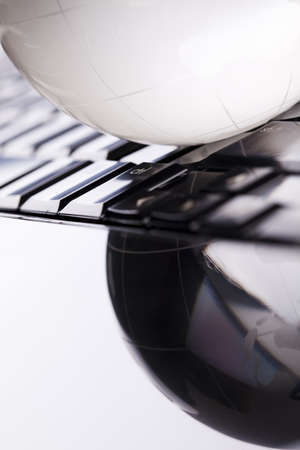 World and computerの写真素材