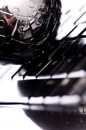 Puzzle earth planetの写真素材