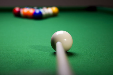 Billiard ball close up