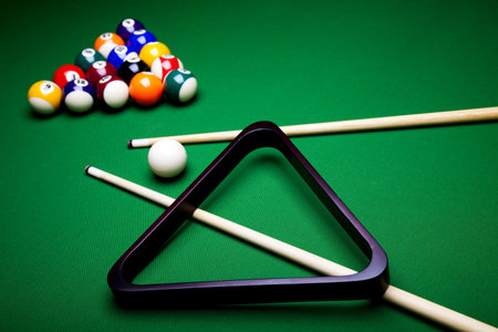 Close up shot of pool ball