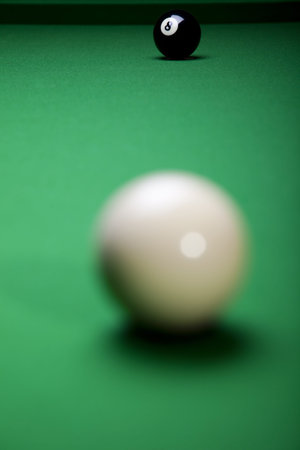 Billiard ball close up