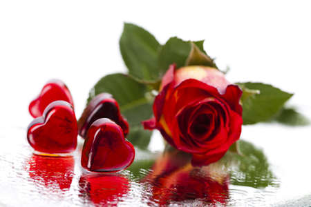 Valentine's day and roseの写真素材