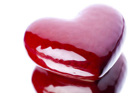 Red heartの写真素材