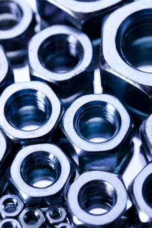 Steal Screws and nutsの写真素材