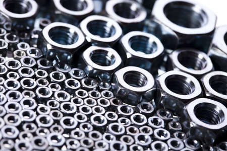 Steal Screws and nutsの写真素材