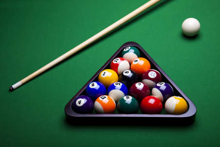 Close-up billiard ballの写真素材