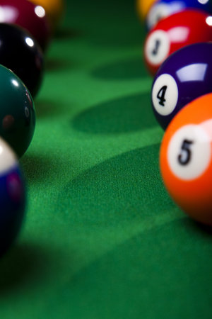  Close up shot of pool ball
