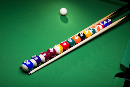 Billiard ball close up